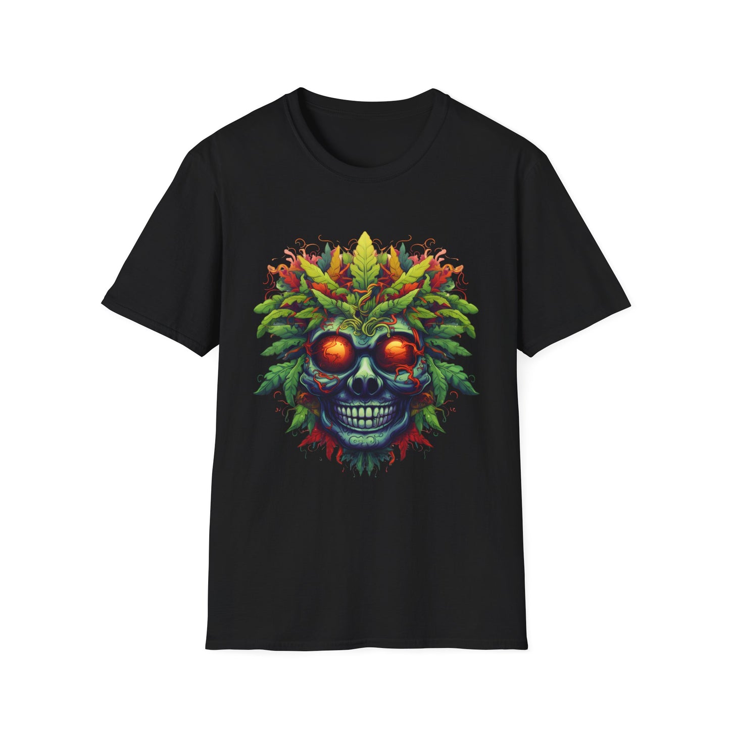 Crazy Weed Man Marijuana Herb 420 T-Shirt Design