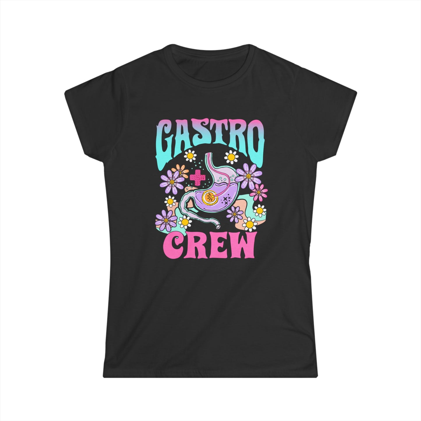 Gastro Crew Women’s Softstyle Tee - 'Castro Crew' Graphic Shirt, Casual Outfit, Summer Fashion, Gift for Friends, Festival Wear