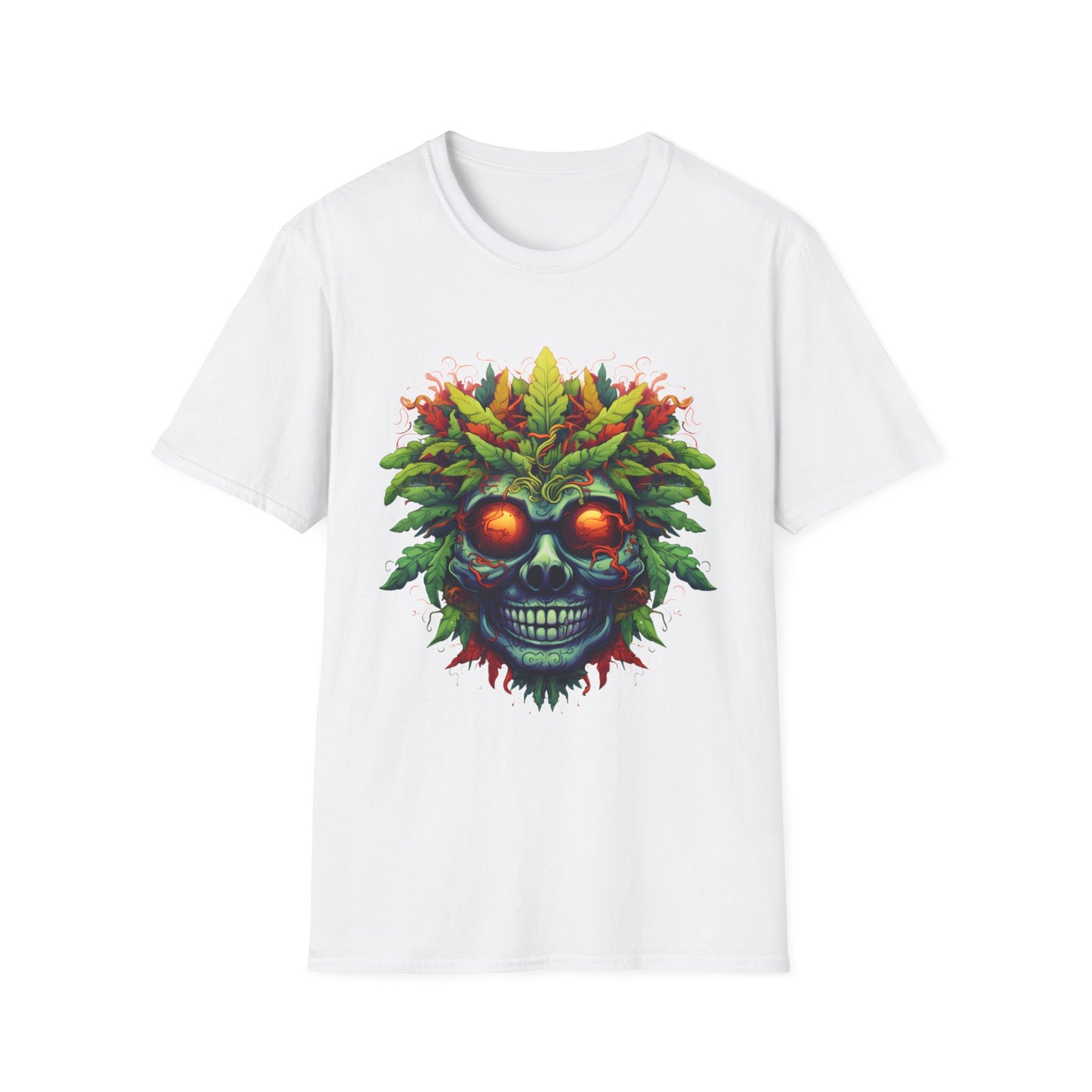 Crazy Weed Man Marijuana Herb 420 T-Shirt Design