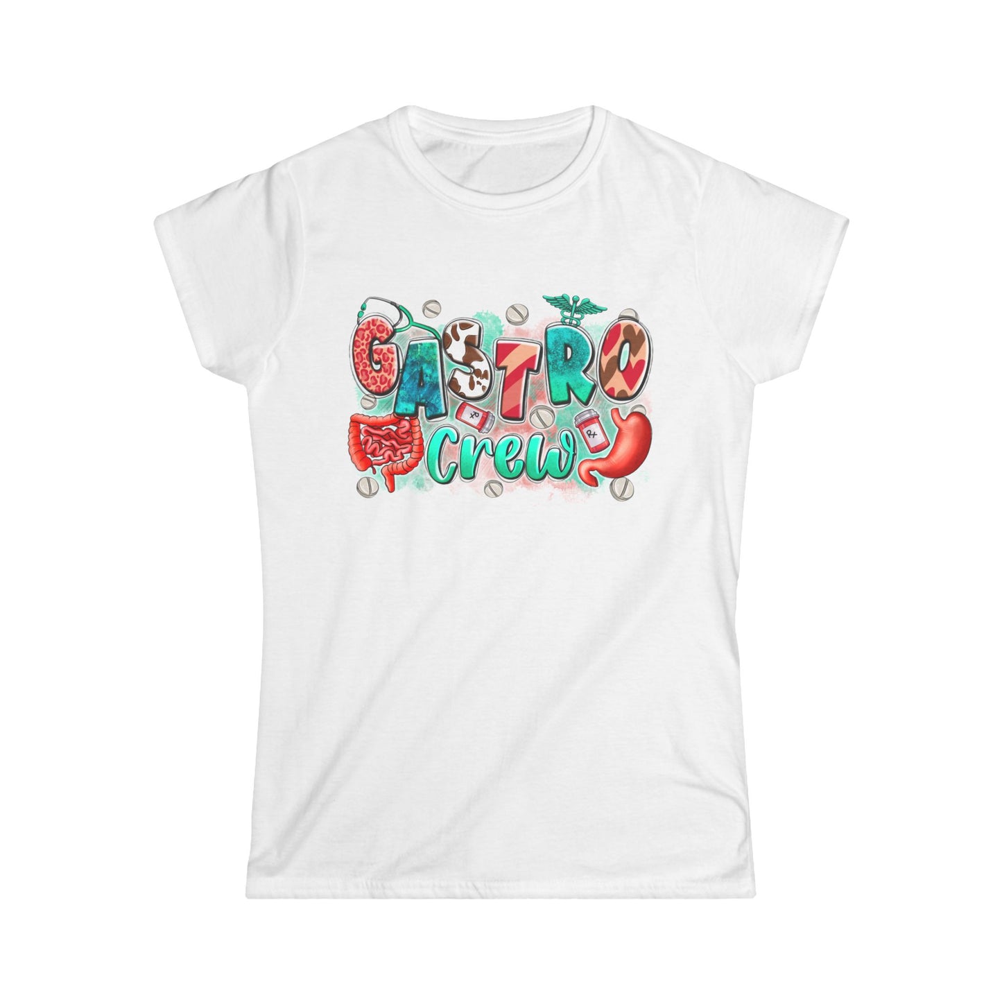 Gastro Women's Softstyle Tee - Graphic Shirt, Casual Outfit, Workplace Fashion, Gift for Friends, Festival Wear