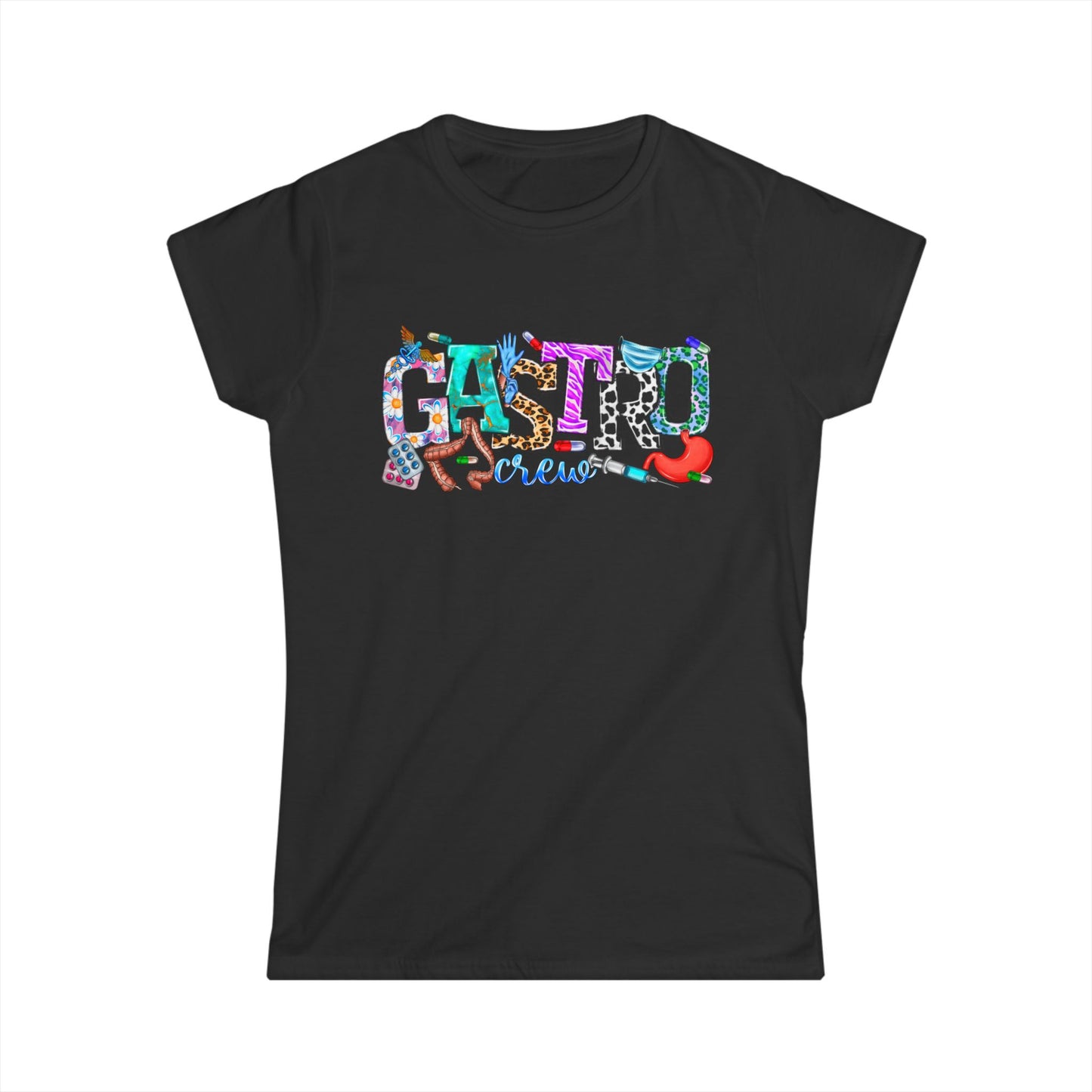 Gastro Women's Softstyle Tee - Graphic Shirt, Casual Outfit, Workplace Fashion, Gift for Friends, Festival Wear