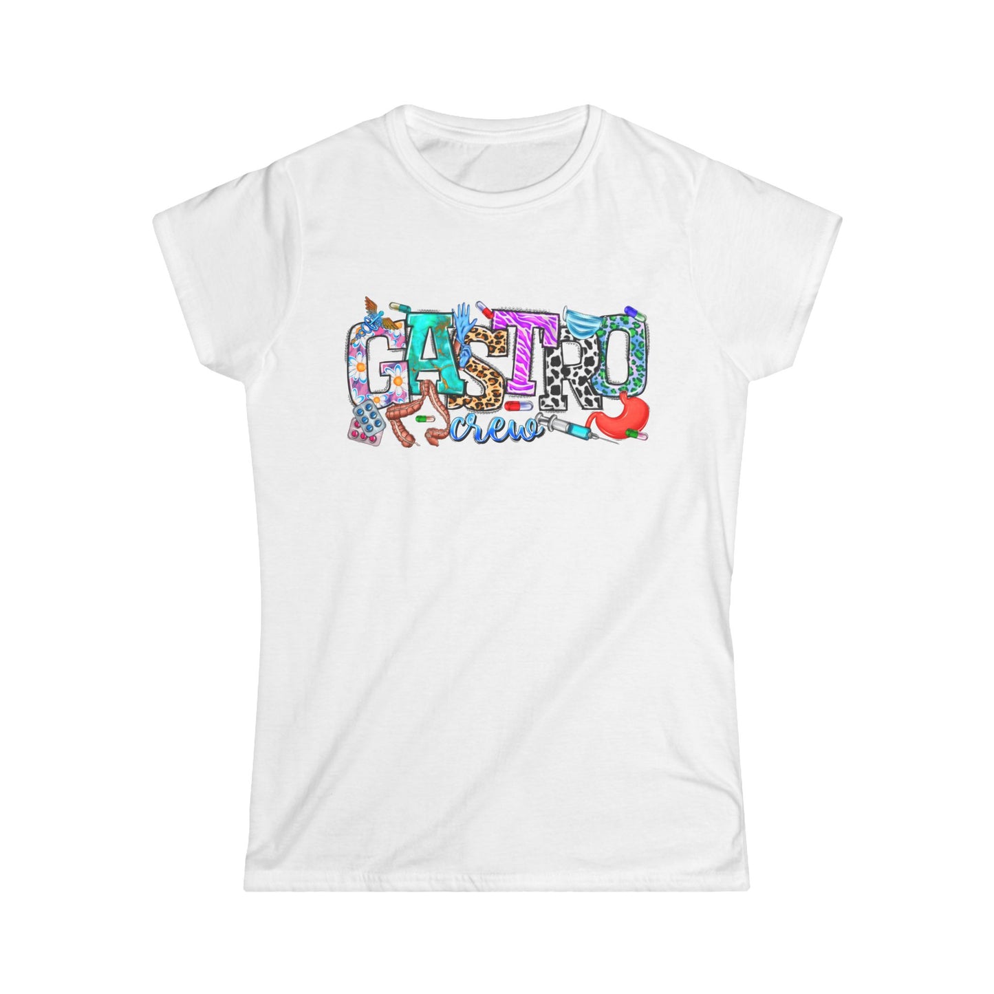 Gastro Women's Softstyle Tee - Graphic Shirt, Casual Outfit, Workplace Fashion, Gift for Friends, Festival Wear