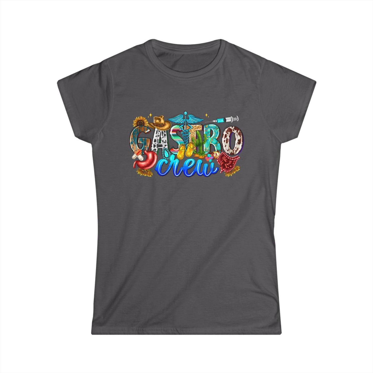 Gastro Women's Softstyle Tee - Graphic Shirt, Casual Outfit, Workplace Fashion, Gift for Friends, Festival Wear