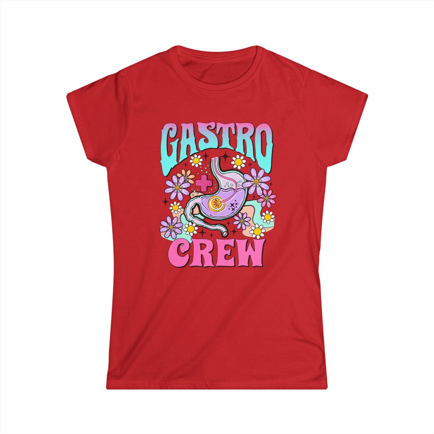 Gastro Crew Women’s Softstyle Tee - 'Castro Crew' Graphic Shirt, Casual Outfit, Summer Fashion, Gift for Friends, Festival Wear