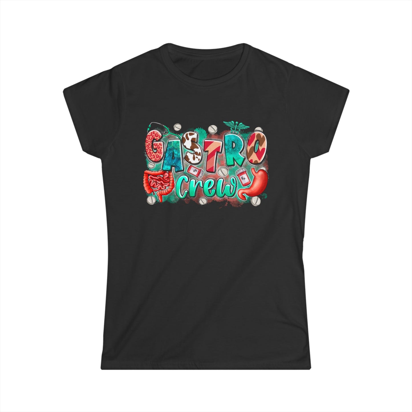 Gastro Women's Softstyle Tee - Graphic Shirt, Casual Outfit, Workplace Fashion, Gift for Friends, Festival Wear