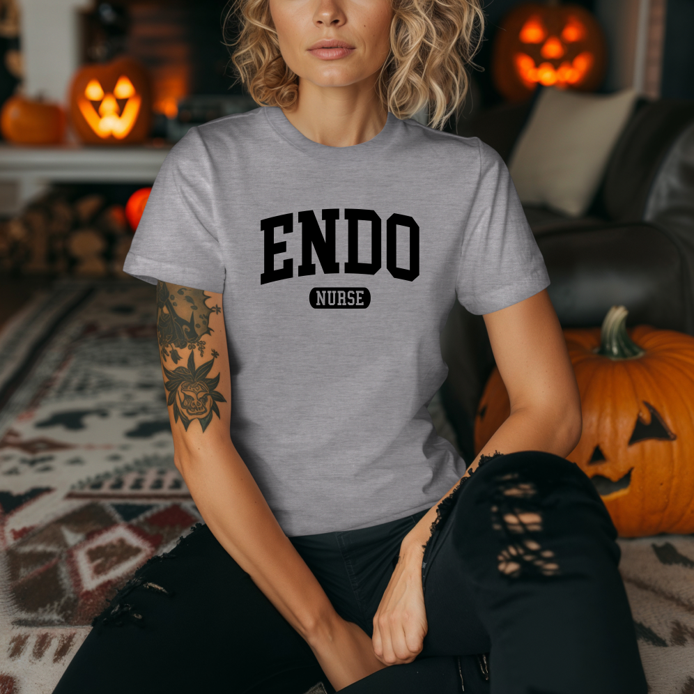 Endo Nurse Graphic Tee, ENDO Nurse Shirt, Gift for Healthcare Workers, Funny Nursing Tee, Casual Medical Apparel, Nursing School Graduation
