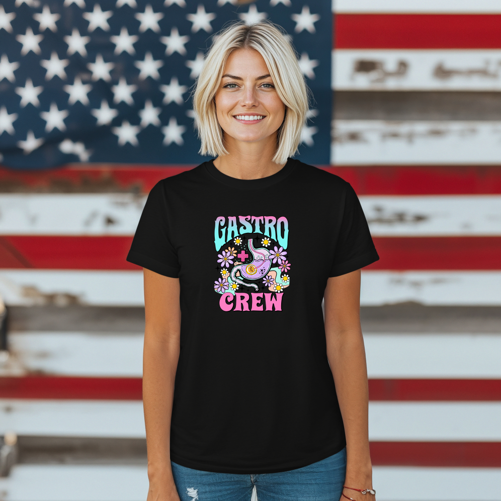 Gastro Crew Women’s Softstyle Tee - 'Castro Crew' Graphic Shirt, Casual Outfit, Summer Fashion, Gift for Friends, Festival Wear