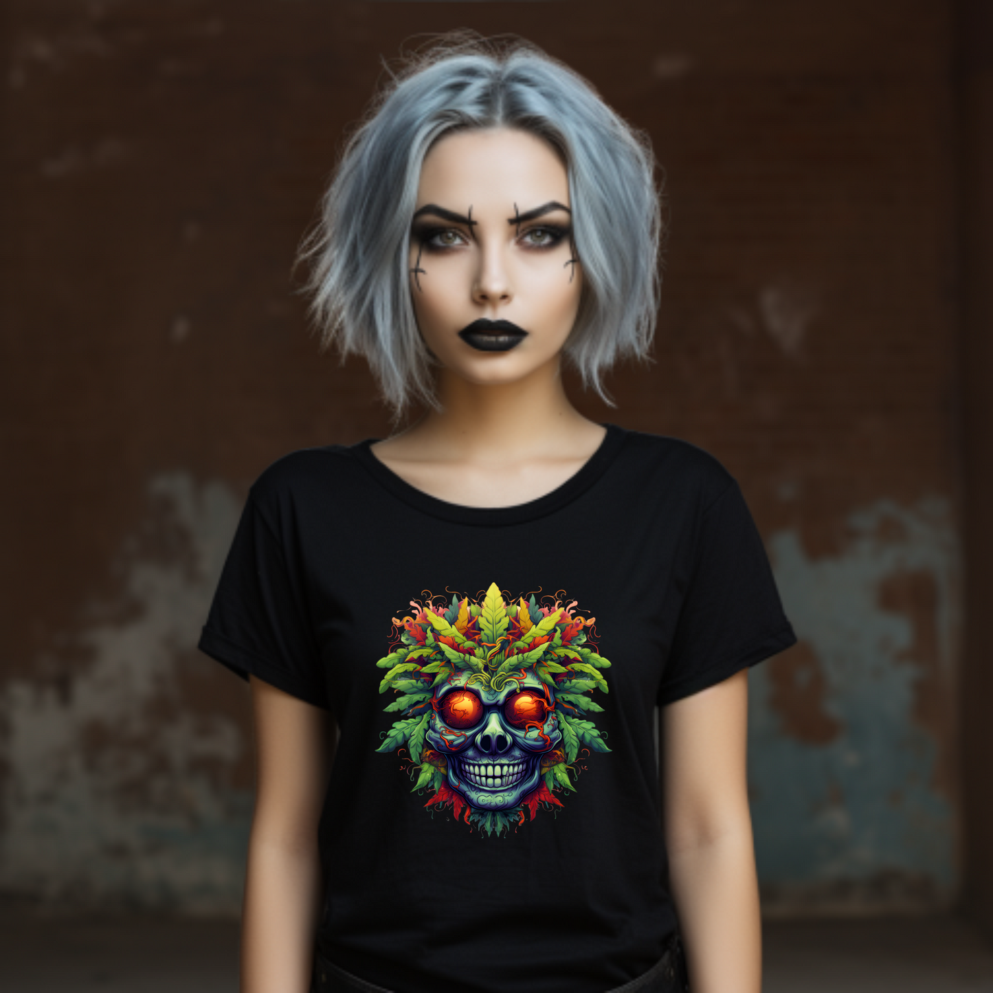 Crazy Weed Man Marijuana Herb 420 T-Shirt Design