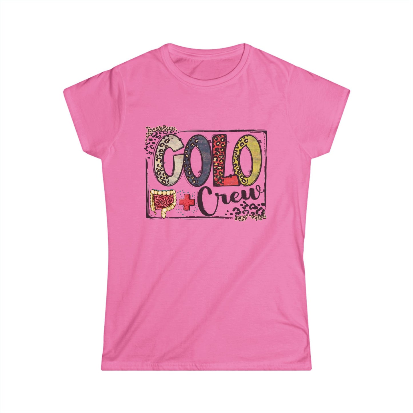 Colo Crew Leopard Print Women's Softstyle Tee - Fun, Casual, Crew Gatherings, Birthday Gifts, Everyday Wear, Summer Outfits