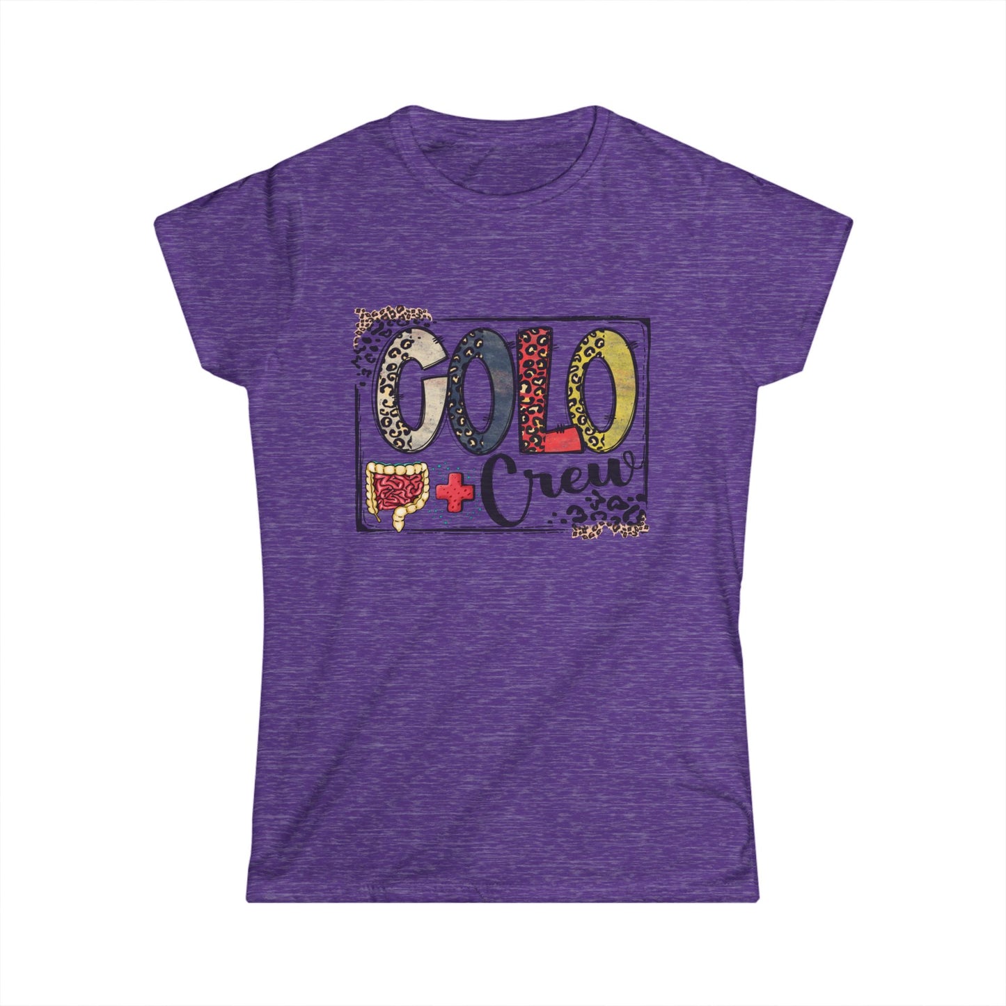 Colo Crew Leopard Print Women's Softstyle Tee - Fun, Casual, Crew Gatherings, Birthday Gifts, Everyday Wear, Summer Outfits