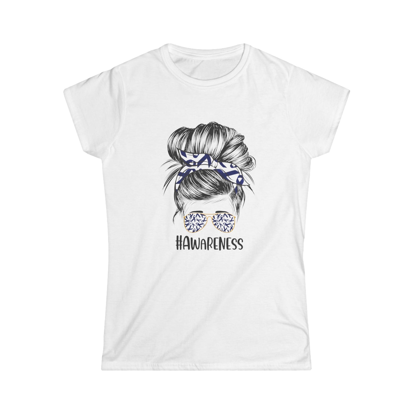Women's Colon Cancer Awareness Tee, Support Shirt, Gift for Cancer Fighters, Breast Cancer, Awareness Day Shirt, Rainbow Design