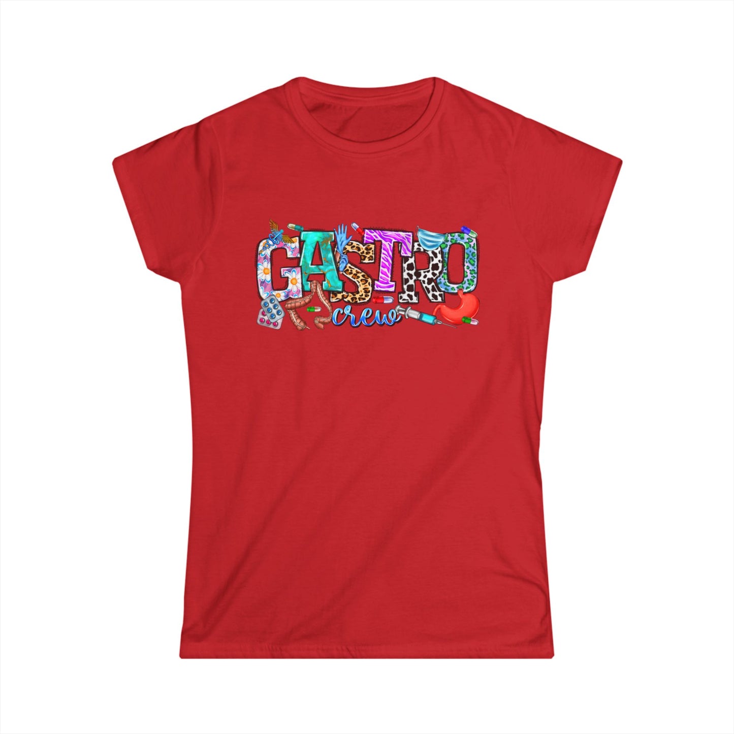 Gastro Women's Softstyle Tee - Graphic Shirt, Casual Outfit, Workplace Fashion, Gift for Friends, Festival Wear