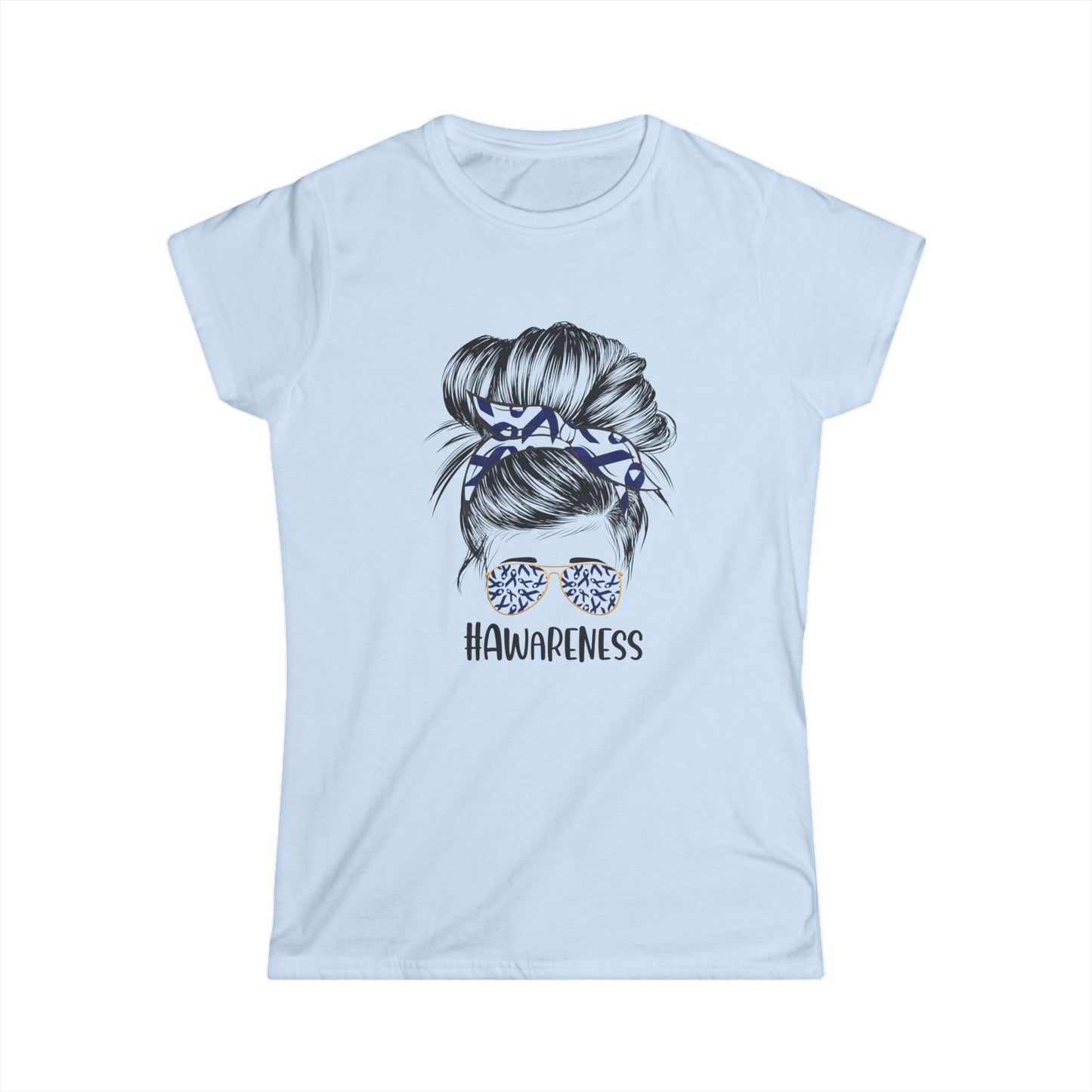 Women's Colon Cancer Awareness Tee, Support Shirt, Gift for Cancer Fighters, Breast Cancer, Awareness Day Shirt, Rainbow Design
