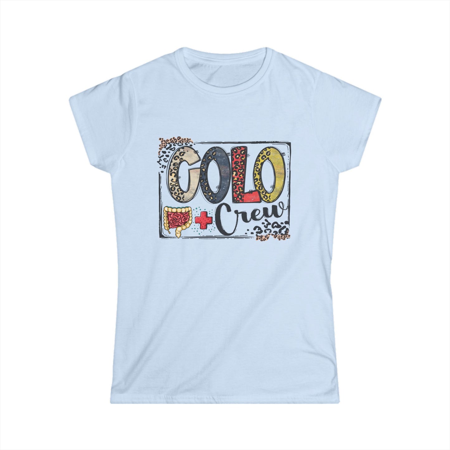 Colo Crew Leopard Print Women's Softstyle Tee - Fun, Casual, Crew Gatherings, Birthday Gifts, Everyday Wear, Summer Outfits