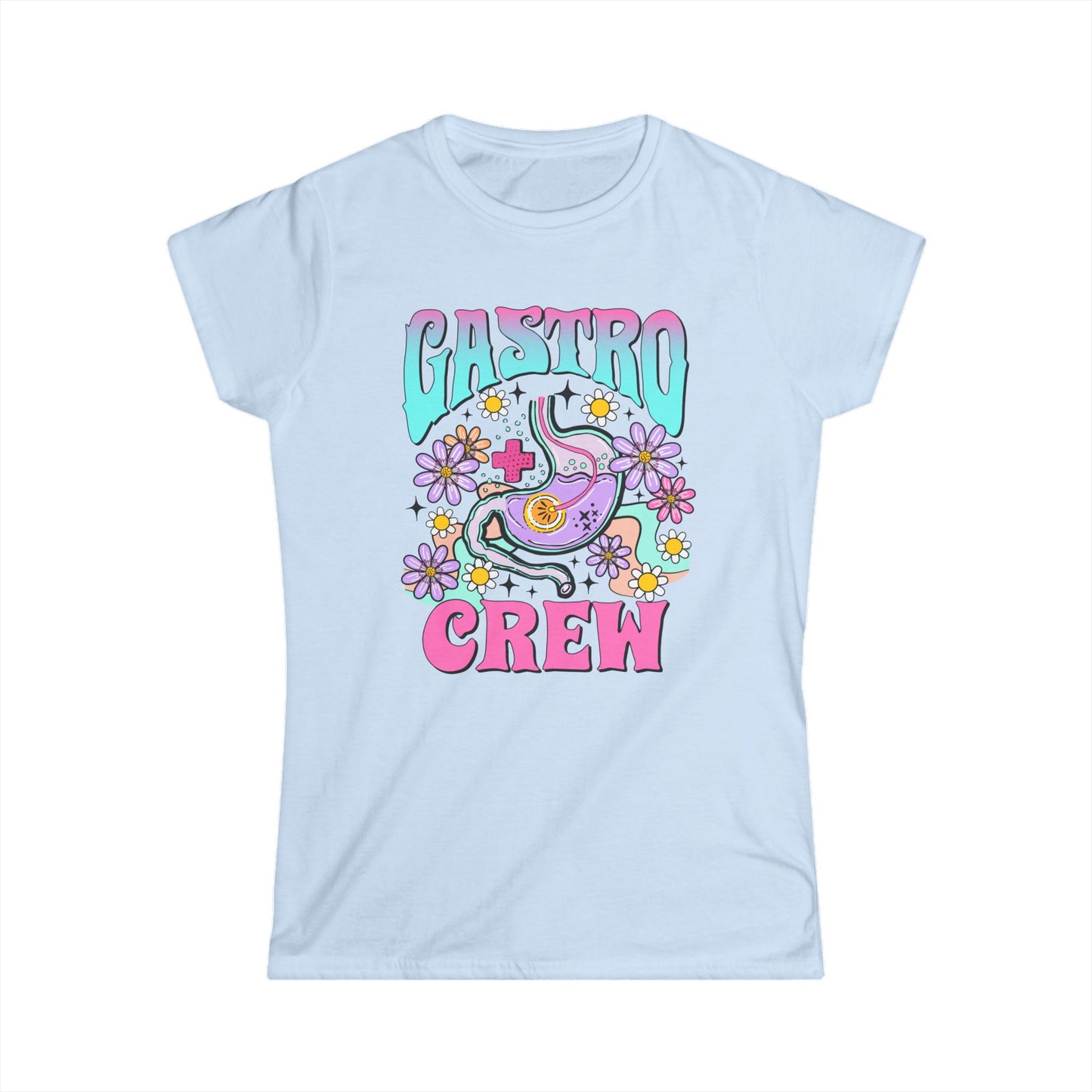 Gastro Crew Women’s Softstyle Tee - 'Castro Crew' Graphic Shirt, Casual Outfit, Summer Fashion, Gift for Friends, Festival Wear