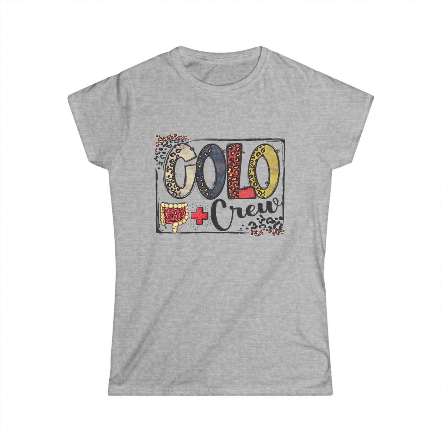 Colo Crew Leopard Print Women's Softstyle Tee - Fun, Casual, Crew Gatherings, Birthday Gifts, Everyday Wear, Summer Outfits