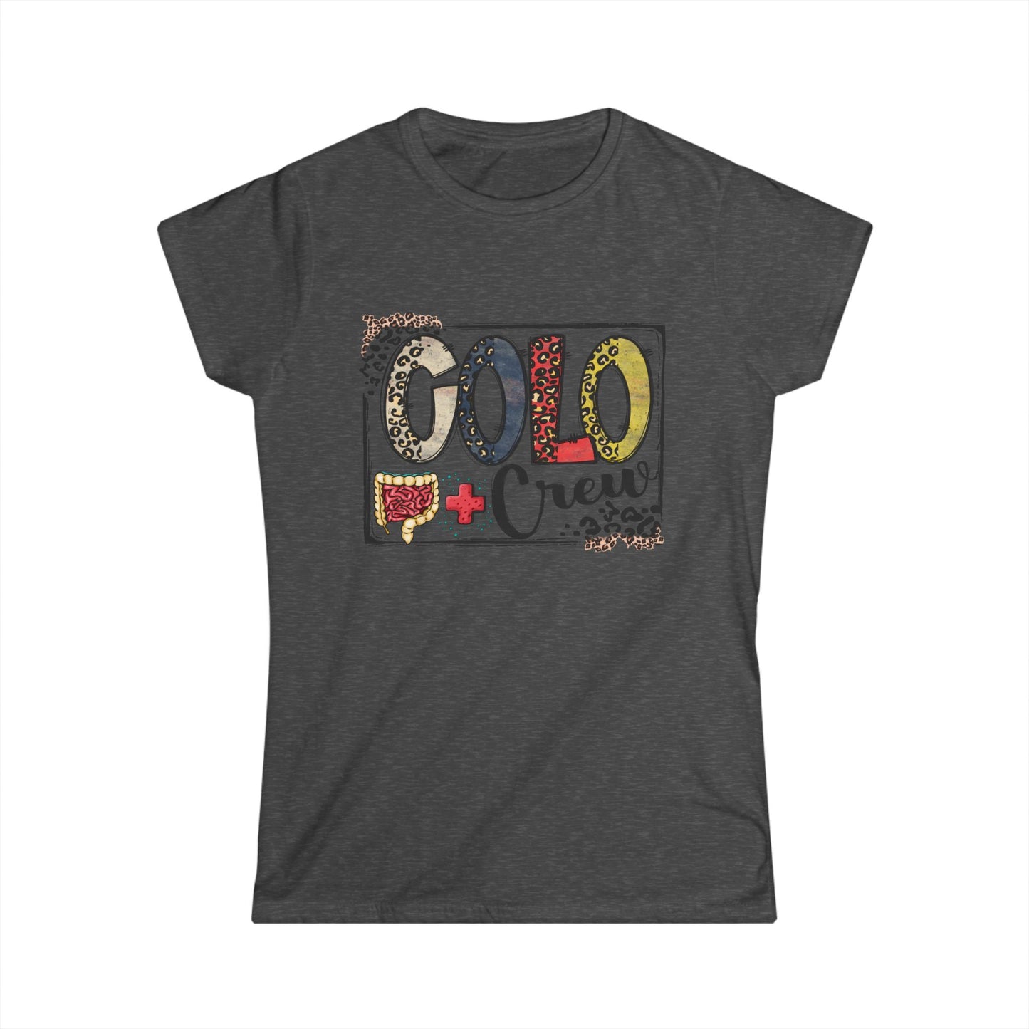 Colo Crew Leopard Print Women's Softstyle Tee - Fun, Casual, Crew Gatherings, Birthday Gifts, Everyday Wear, Summer Outfits