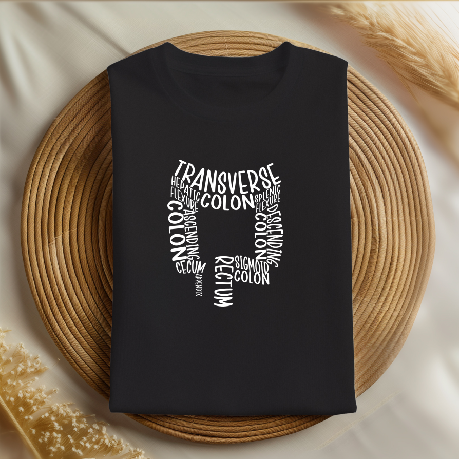 Colon Anatomy White T-Shirt