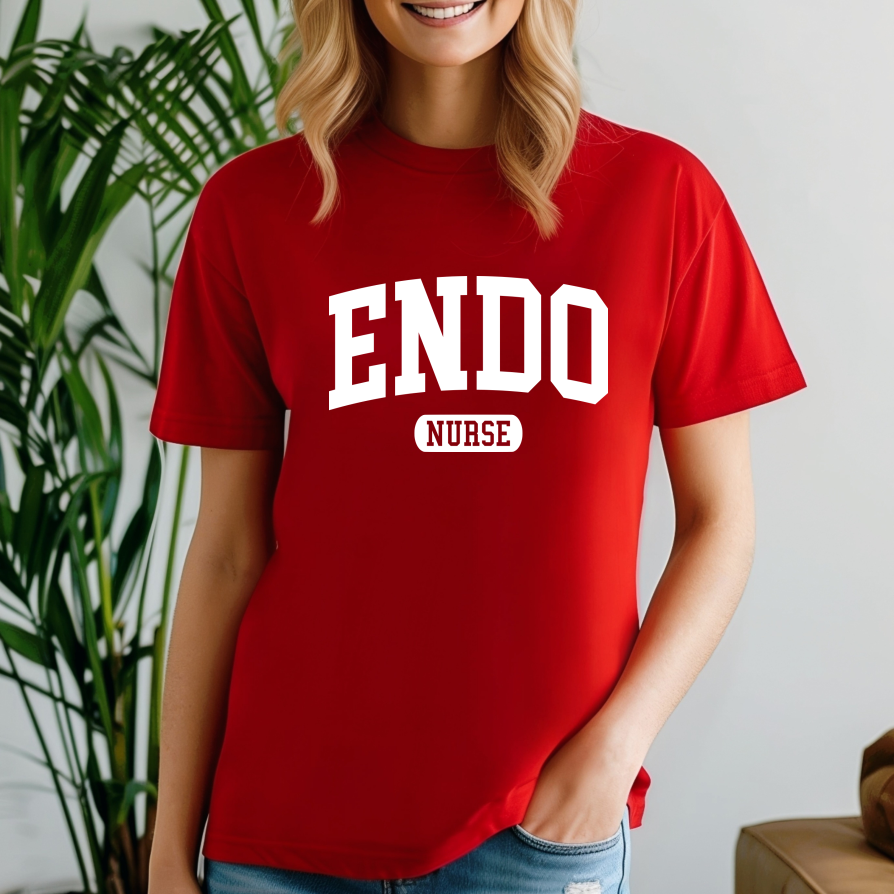 Endo Nurse White Design T-Shirt